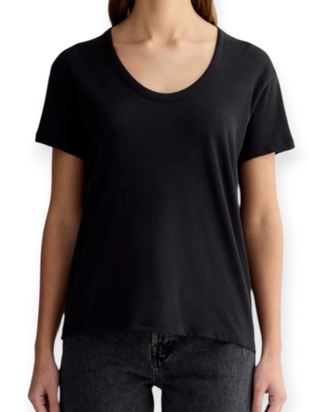 EVERLANE Scoop Neck Tee Top